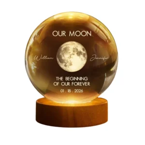 Personalized Crystal Globe Lamp