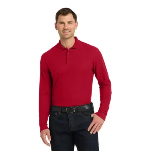 Port Authority® Long Sleeve Core Classic Pique Polo