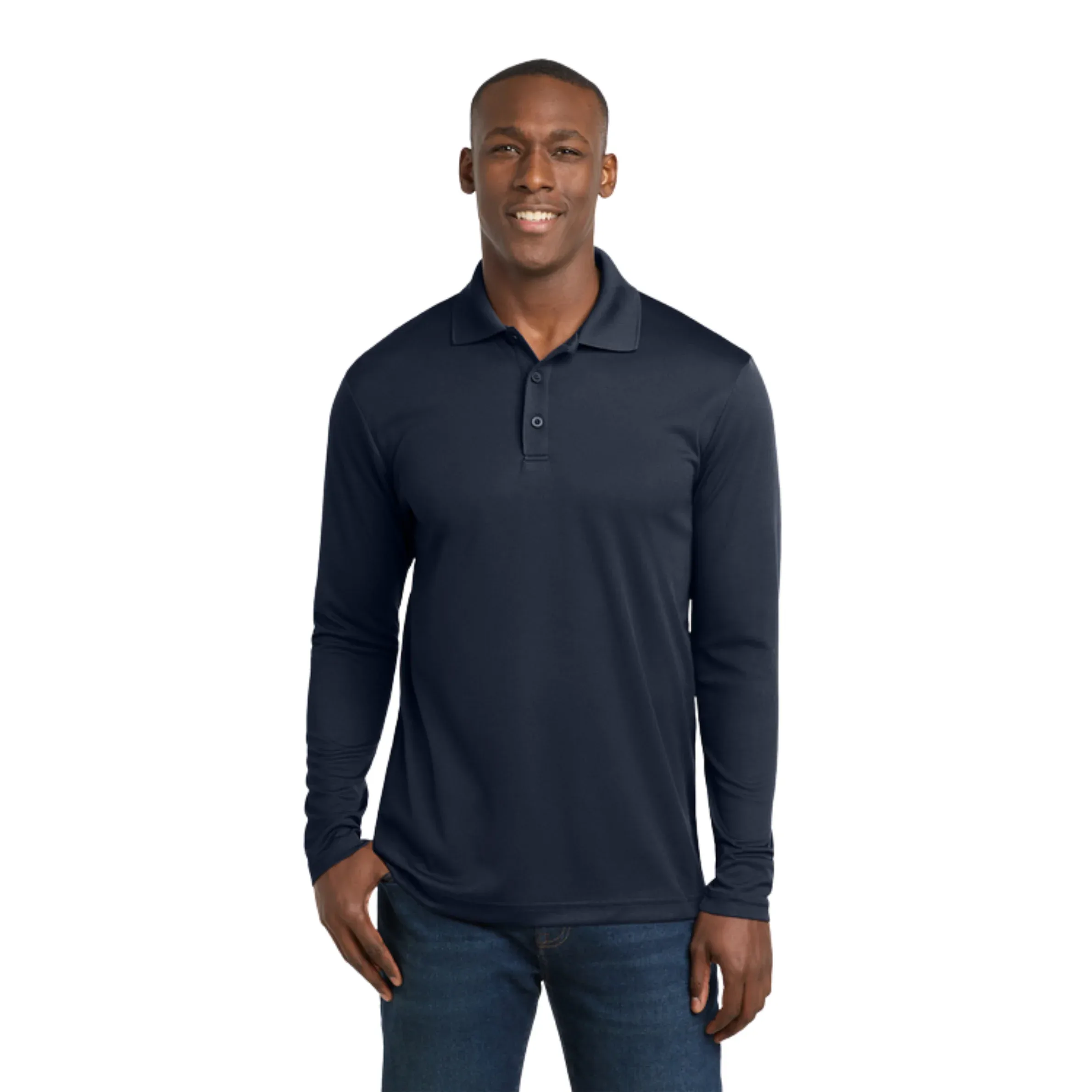 Sport-Tek® PosiCharge® RacerMesh® Long Sleeve Polo